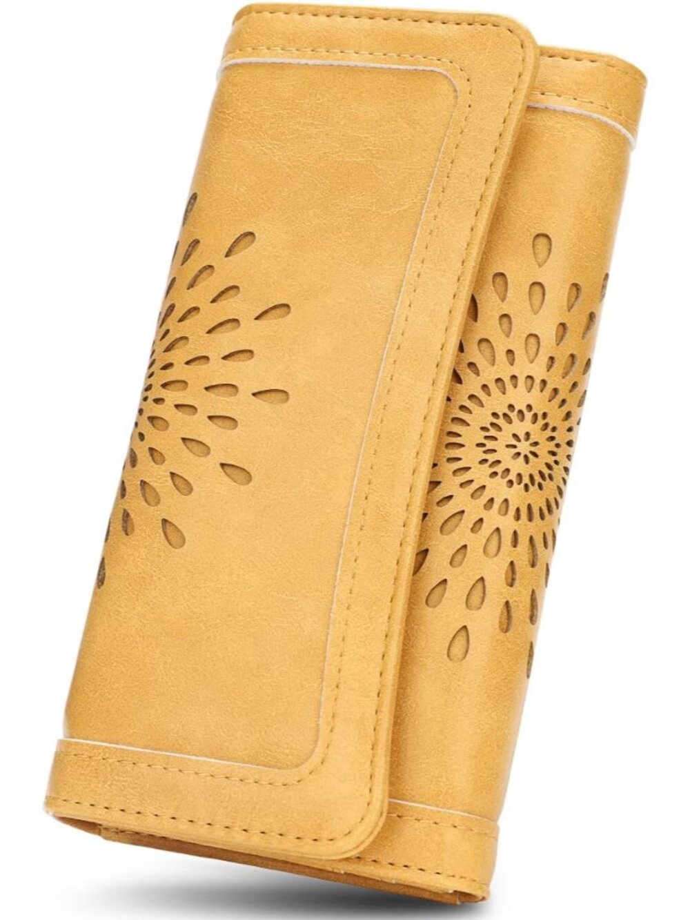 Womens Wallets RFID Blocking Leather Clutch Long Wallet for Women Card Holder Ph